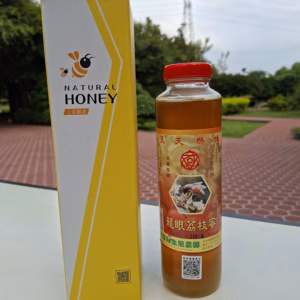 龍眼荔枝蜂蜜傳統瓶裝（紅蓋）