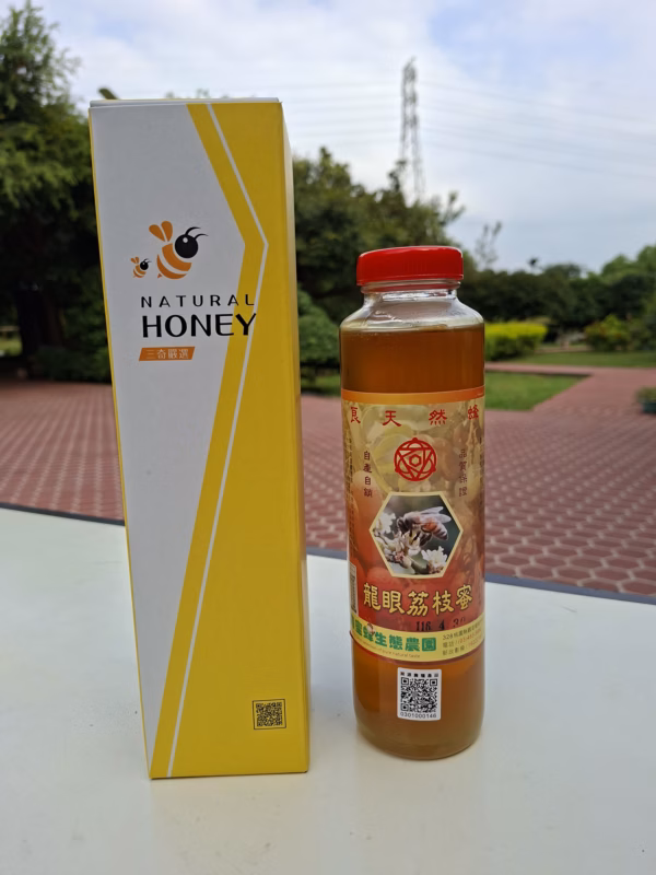 龍眼荔枝蜂蜜傳統瓶裝（紅蓋）